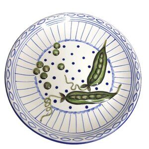 Andrea by Sadek Art Decorative Raised Relief Pea Pod Plate 9"  by Jay Willfred